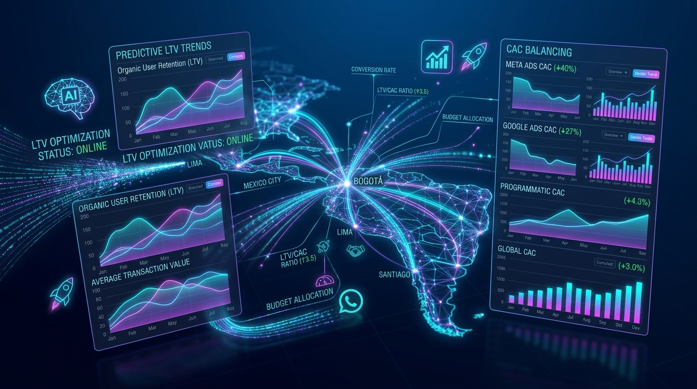 Cómo calcular el LTV/CAC real en tus campañas de pauta digital en Latam